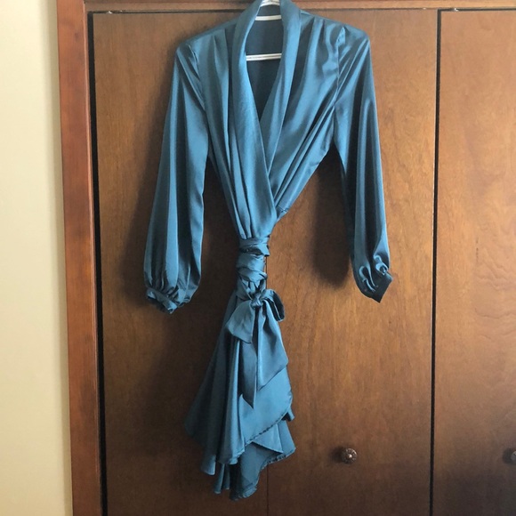 Nasty Gal Satin Dress - Picture 1 of 4